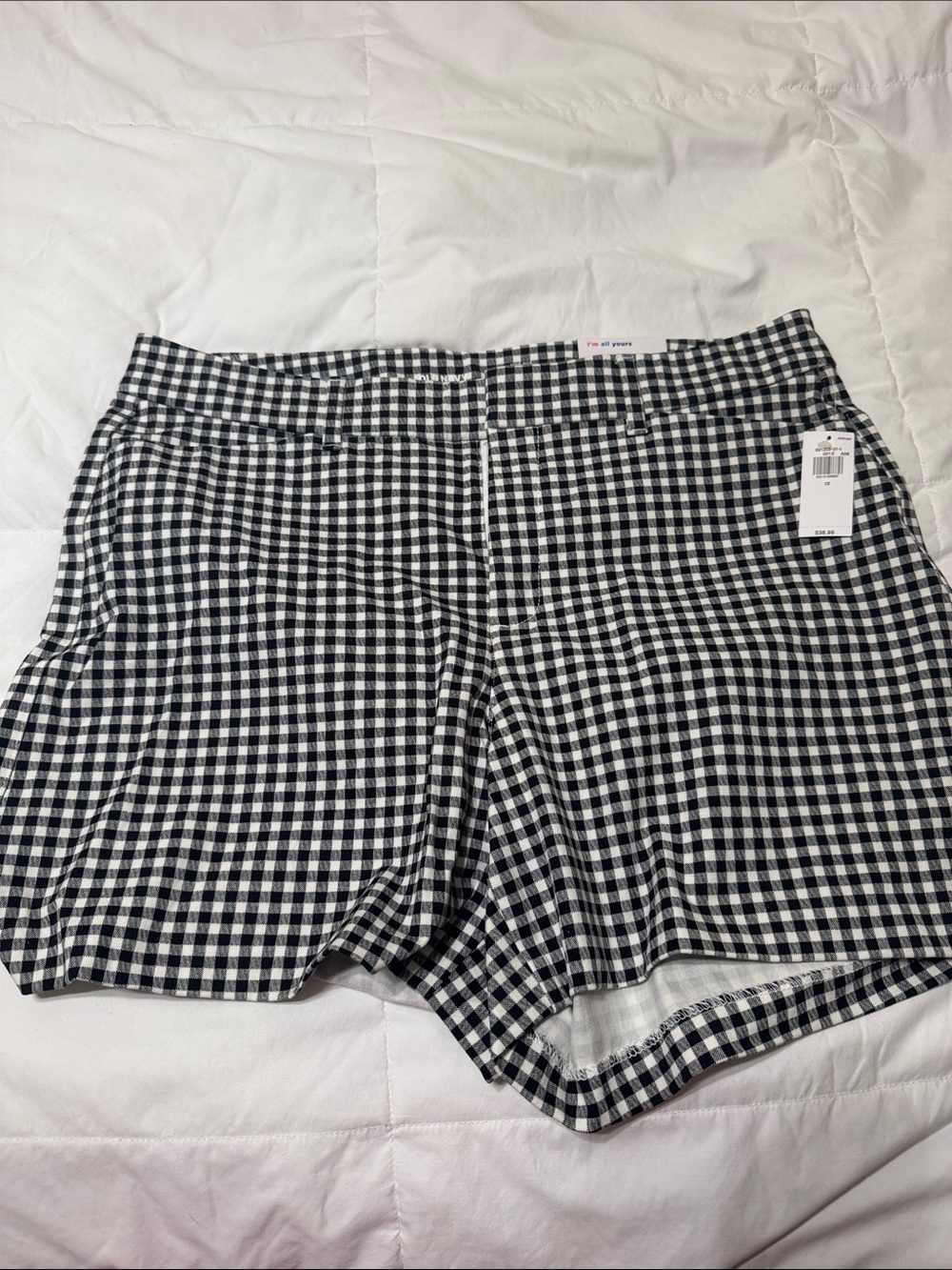 Black & White Gingham Women’s Shorts